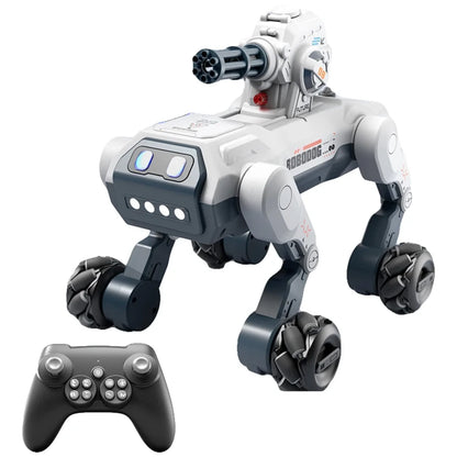 Robotski pas igracka na daljinski sa pokretnim topom i daljinskim upravljacem