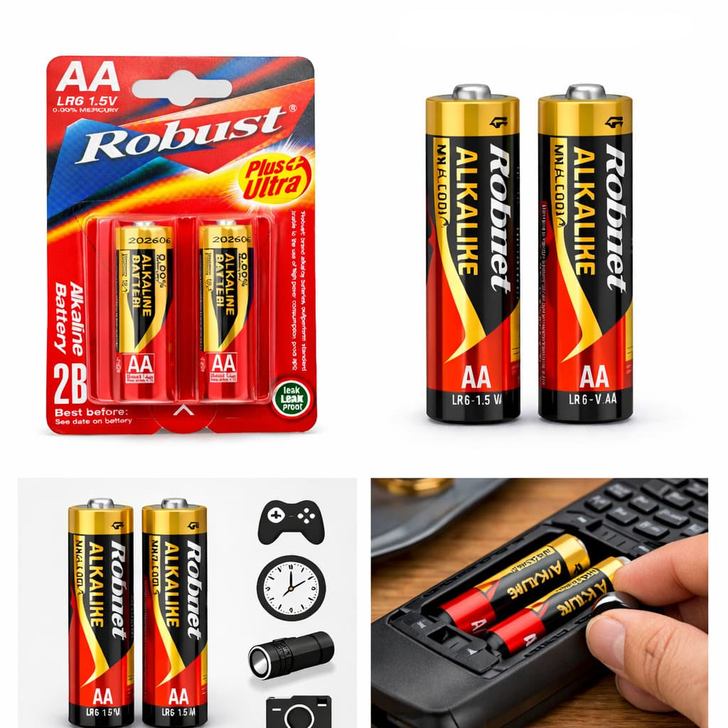 Robust AA baterije za daljinski upravljac satove igracke i lampe
