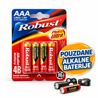 Robust alkalne AA baterije 1.5V pouzdano napajanje za svakodnevne uredjaje
