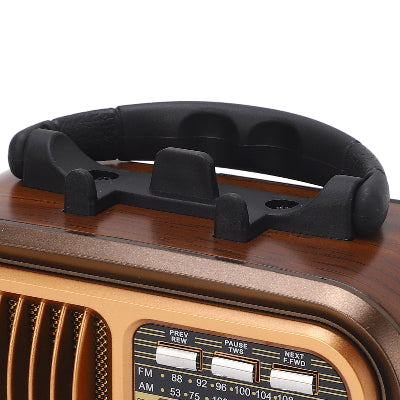 Ergonomski drzac za prenosivi retro radio TWS Bluetooth funkcije kontrole za pauzu i promenu pesama