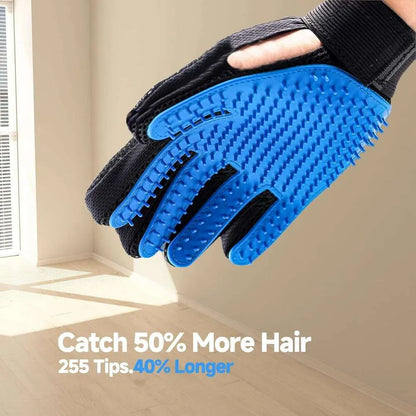 Rukavica za cesljanje i uklanjanje dlaka kucnih ljubimaca