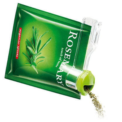 Stalak organski ruzmarin zacin u pakovanju sa dozatorom za jednostavno dodavanje jelima.