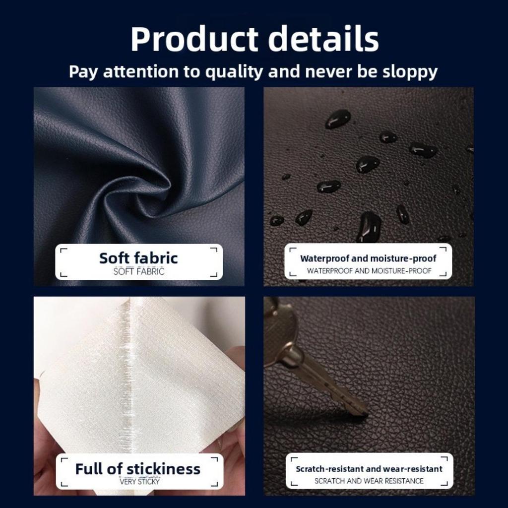 Detalji materijala samolepljive zakrpe za kožu vodootporna i otporna na habanje