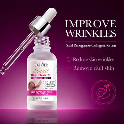 Sadoer serum formulisan za poboljsanje izgleda bora i finih linija na licu.