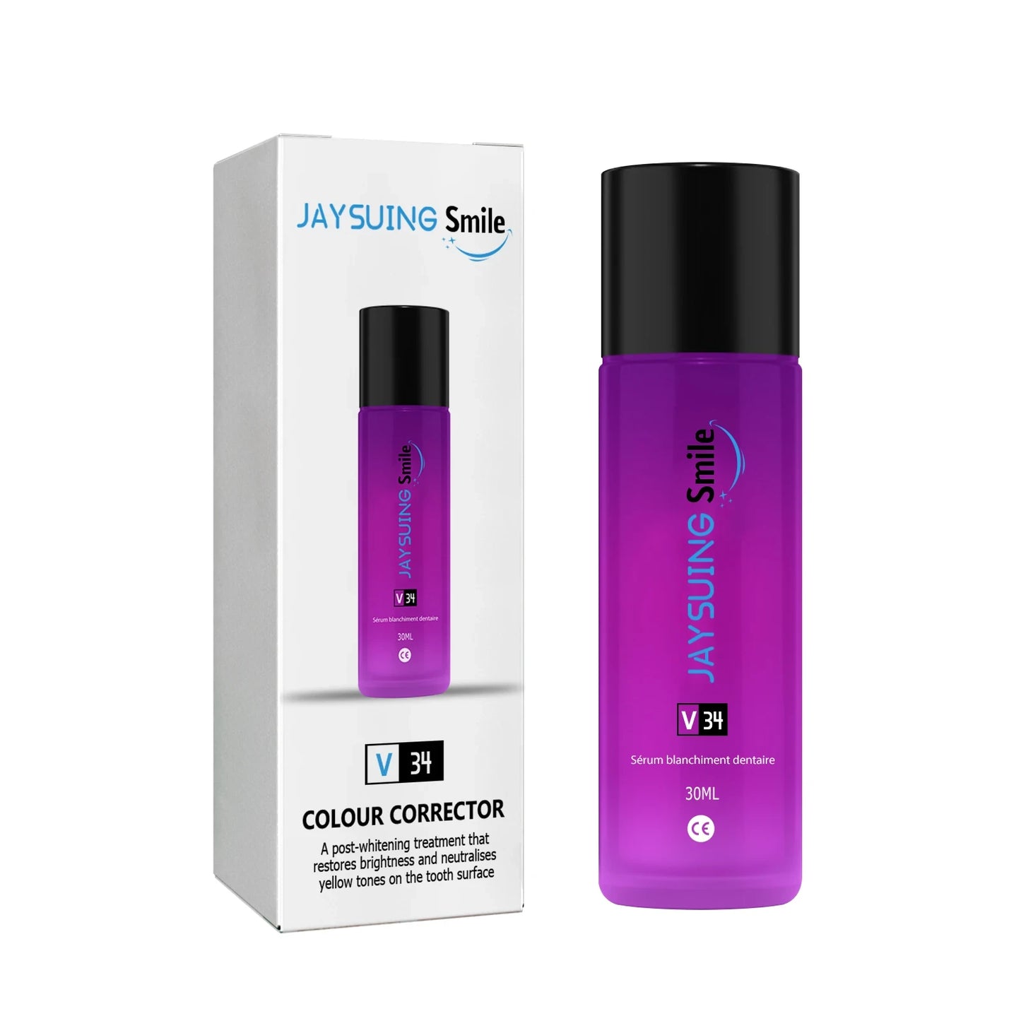 Ljubicast serum za izbeljivanje zuba od 30 ml sa kutijom