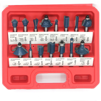 Set glodala za drvo 12 komada frezeri za rucnu glodalicu router set nozevi obrada drveta stolarski alat