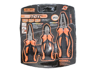  Set od tri klesta za razlicite namene. Pogodna za mehanicare i elektricare, sa drskom ergonomskog oblika.
