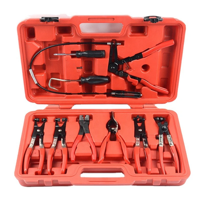 Set klesta za selne profesionalni alat za creva i obujmice u koferu mehanicarski set alata