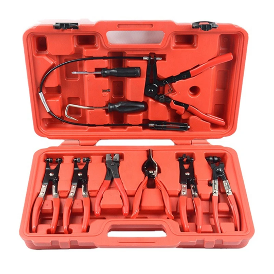 Set klesta za selne profesionalni alat za creva i obujmice u koferu mehanicarski set alata