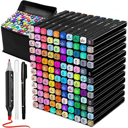 Set markera za crtanje 168 boja u torbi sa kompletnim priborom