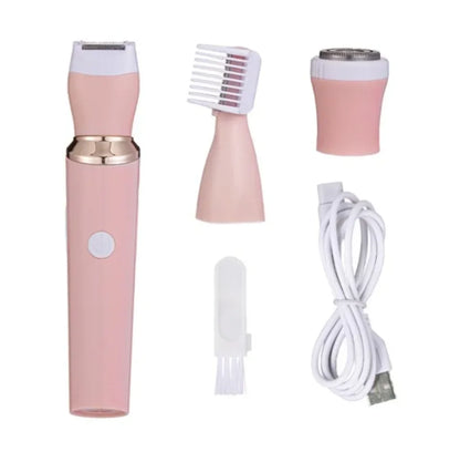 Set mini trimera za lice sa nastavcima i USB kablom