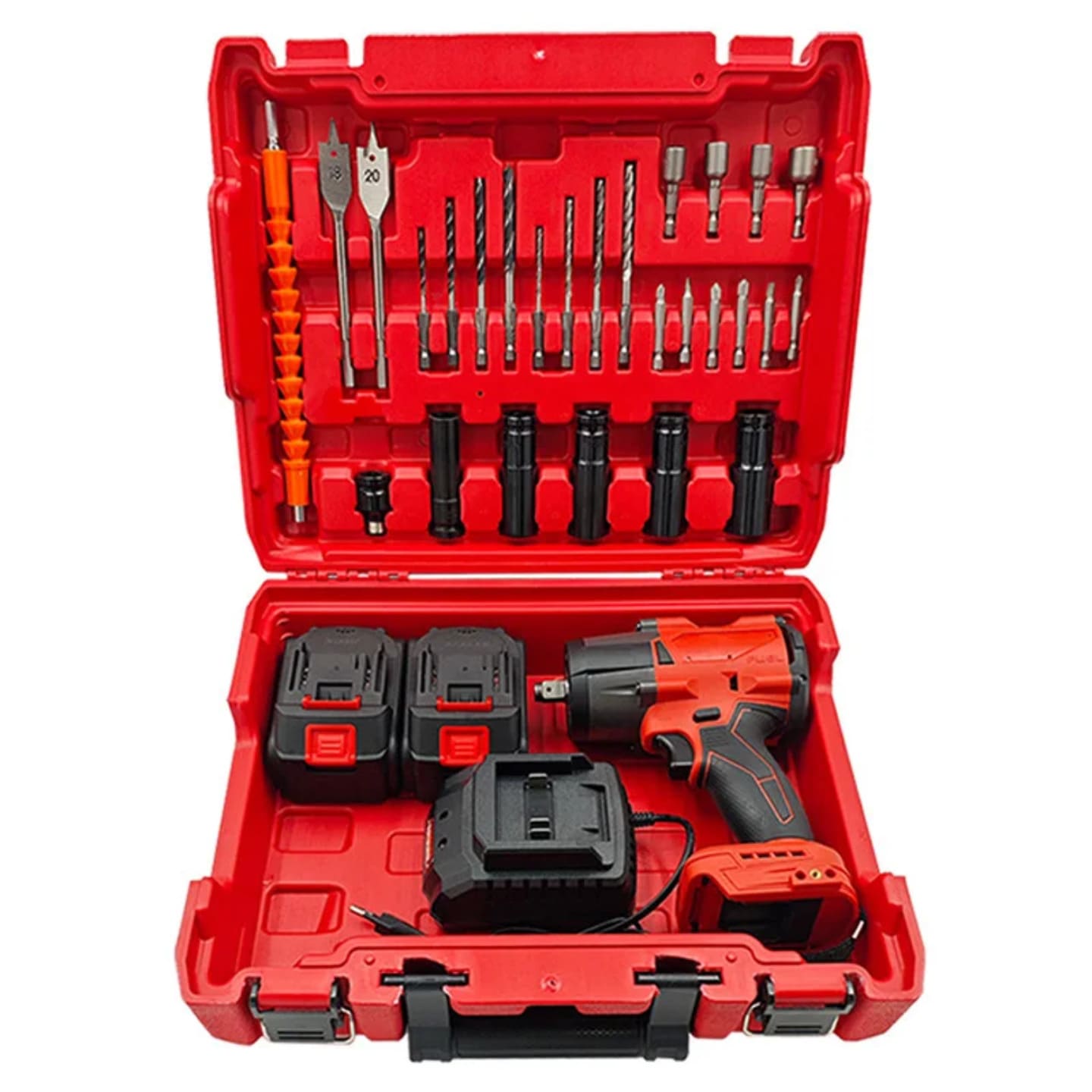 Set nastavaka i dodatnog alata u koferu uz akumulatorski udarni odvijac