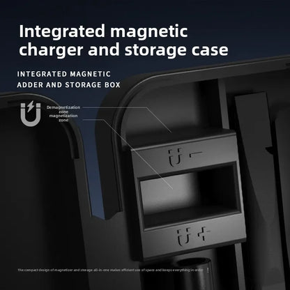 Detalj magnetizatora i demagnetizatora u kutiji seta srafcigera