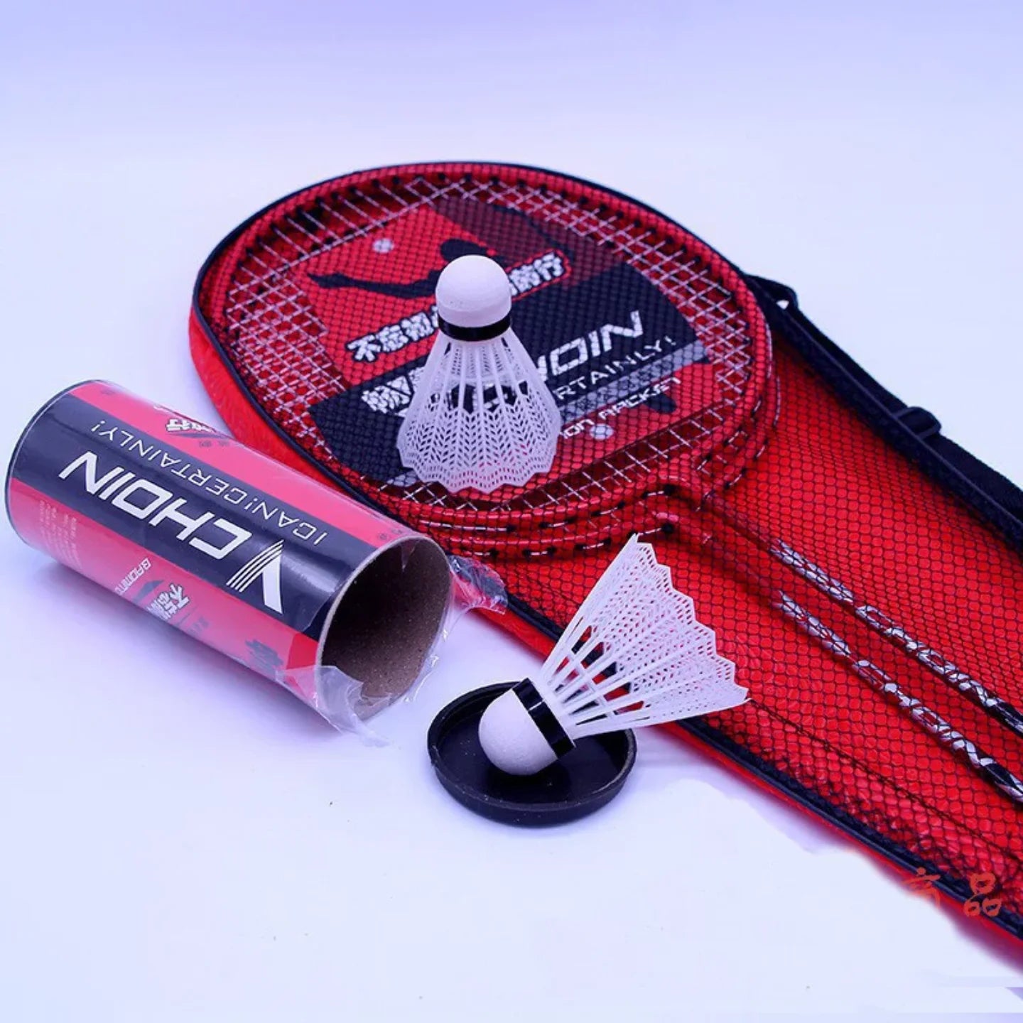Set reketa za badminton sa lopticama u futroli