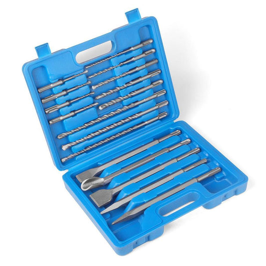 set sds burgija i dleta u plasticnoj kutiji