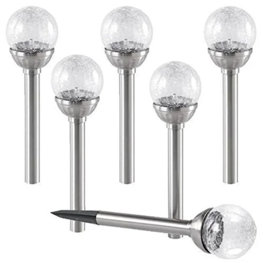 Set solarnih LED kugli za dekoraciju bastenskih staza.