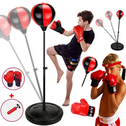 Bokserski set za decu trening sa postoljem - Azijashop