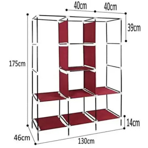 Shema dimenzija montaznog platnenog ormara 175 x 130 x 45 cm