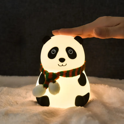 Silikonska nocna lampa panda koju ruka pali dodirom