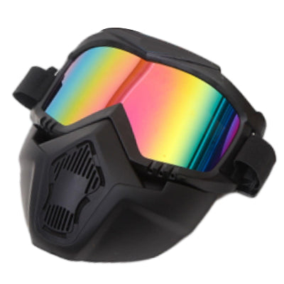Ski maska sa zastitom za lice i naocarima u boji duge, pruza zastitu za oci, nos i usta. Savrsena za skijanje, snoubord i biciklizam.