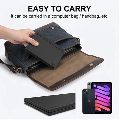 Sklopljena mini bluetooth tastatura koja staje u torbu