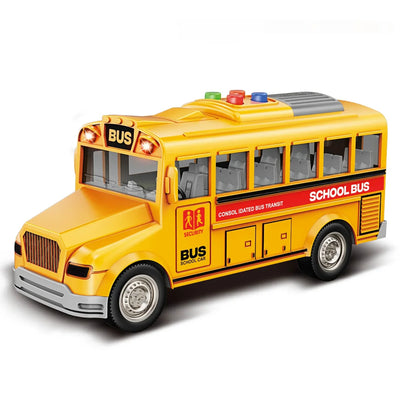 Skolski autobus igracka sa svetlima na farovima