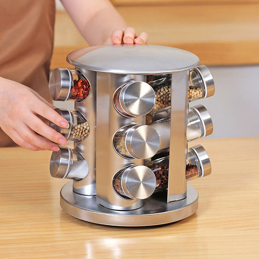Stalak za zacine inox 12kom - Azijashop