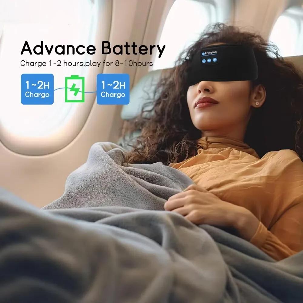 Bluetooth traka sa slušalicama za spavanje tokom putovanja avionom