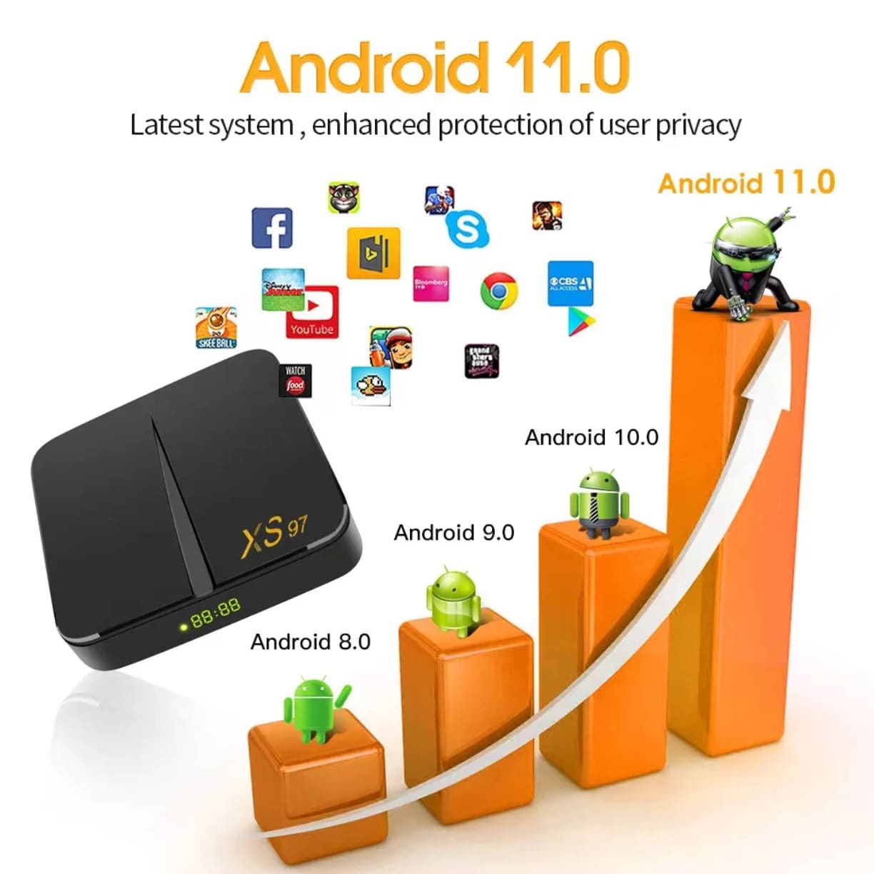 XS97 Android TV Box sa podrskom za aplikacije
