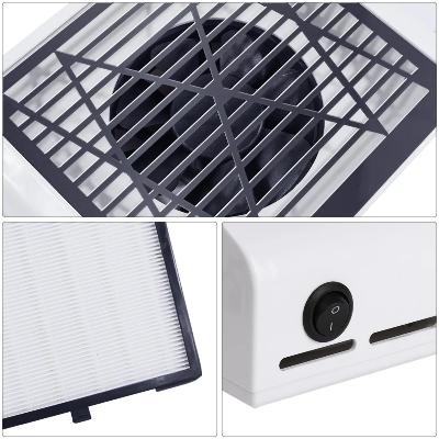 krupni kadar unutrasnjeg ventilatora i otvora za ventilaciju vazduha sa strane uredjaja