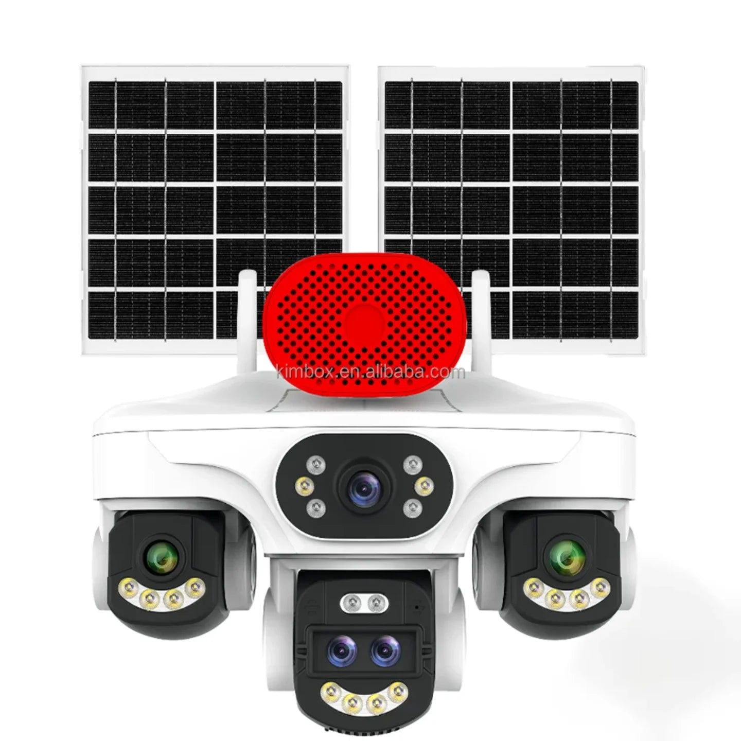 Solarna 4G sigurnosna kamera sa 5 objektiva i dva solarna panela