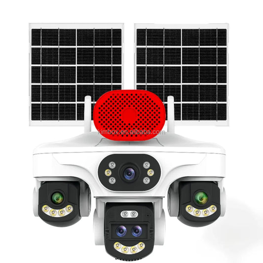 Solarna 4G sigurnosna kamera sa 5 objektiva i dva solarna panela