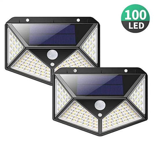 solarna led lampa za dvoriste sa 100 led dioda