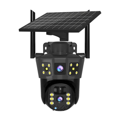 Solarna WiFi PTZ sigurnosna kamera sa tri objektiva i 360 stepeni pregledom.