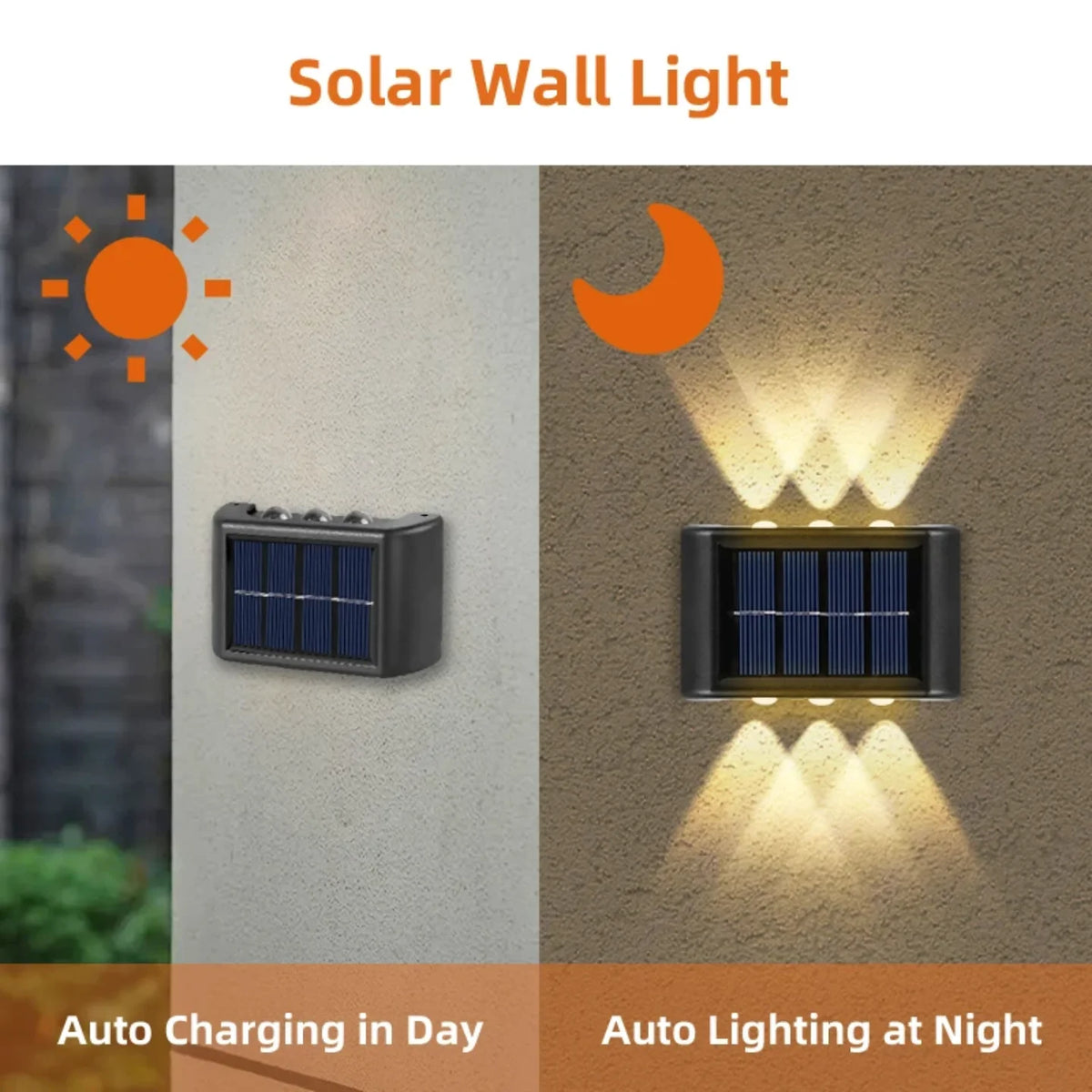 Solarna zidna lampa koja se danju puni a nocu automatski svetli