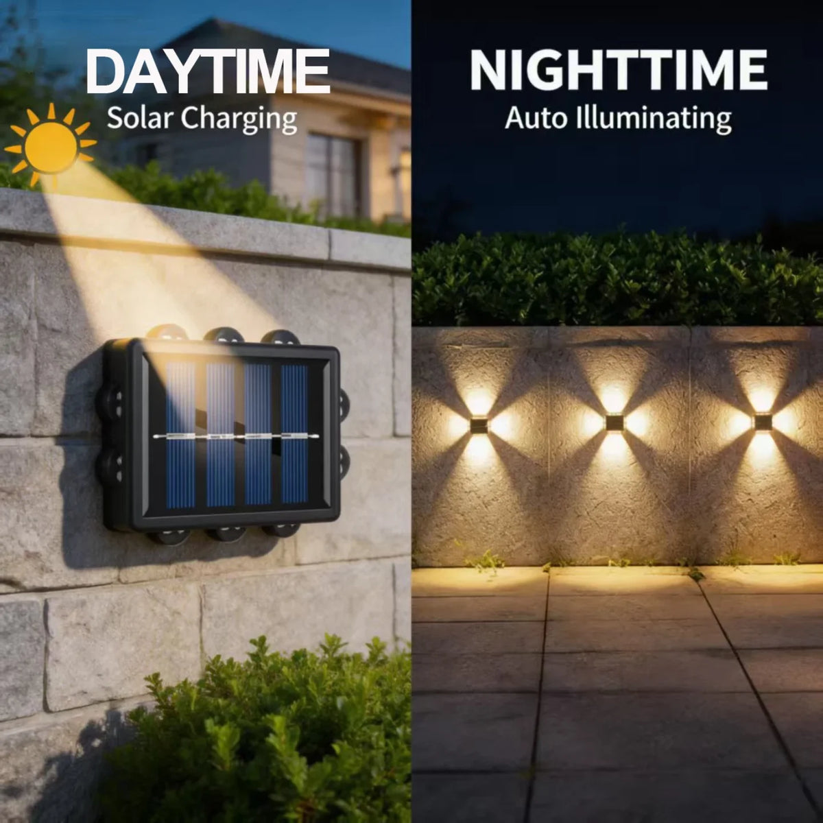 Solarna zidna lampa koja se puni danju i automatski svetli nocu