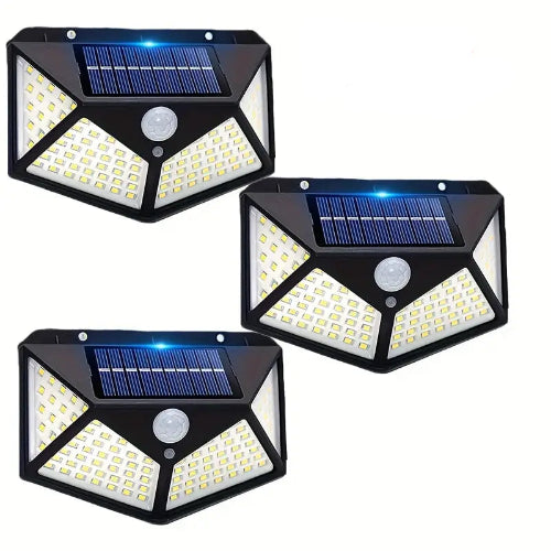 Solarne lampe za dvoriste sa senzorom pokreta LED spoljna rasveta za kucu tri komada stedljive solarne svetiljke prodaja Beograd Srbija.
