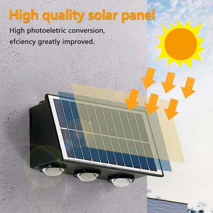 solarna led lampa sa panelom visoke efikasnosti punjenje na suncu