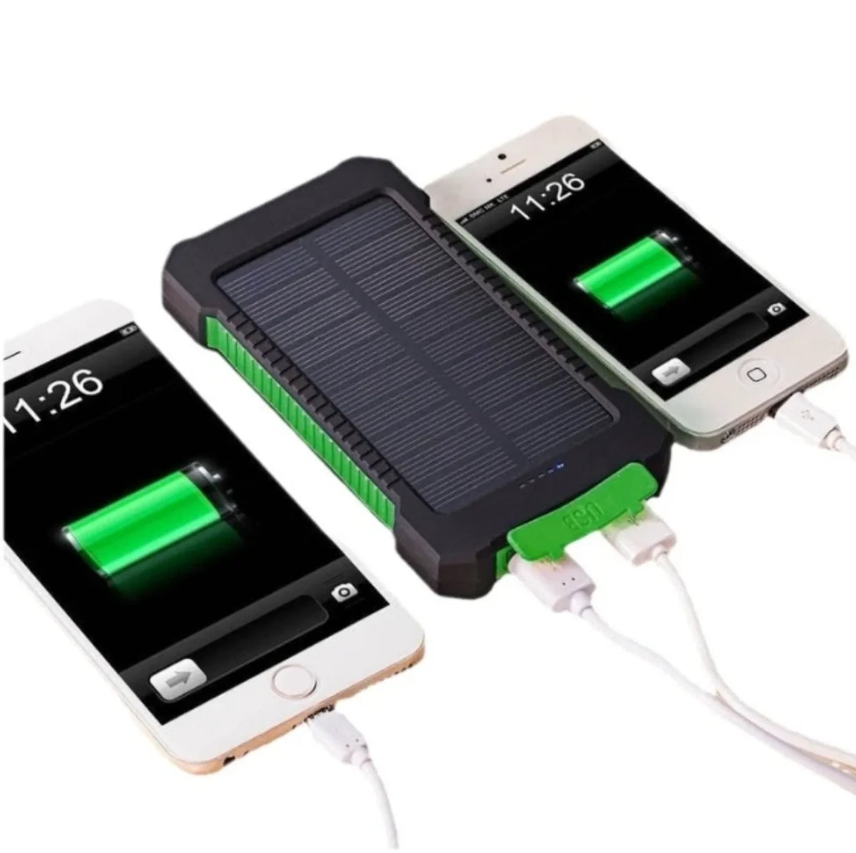Solarni punjac koji istovremeno puni dva pametna telefona preko USB izlaza