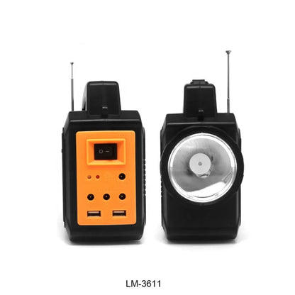 Solarni radio LM-3611 sa LED reflektorom i izlaznim portovima