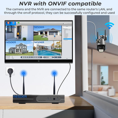 Spoljna nadzorna kamera kompatibilna sa ONVIF protokolom i povezivanjem na NVR sistem