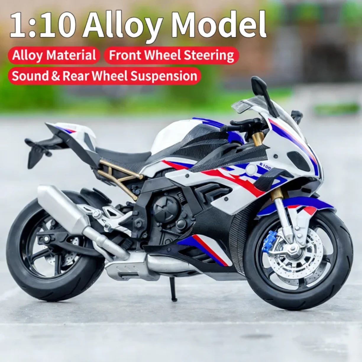 Profil metalnog modela sportskog motora 1 10 sa svetlom