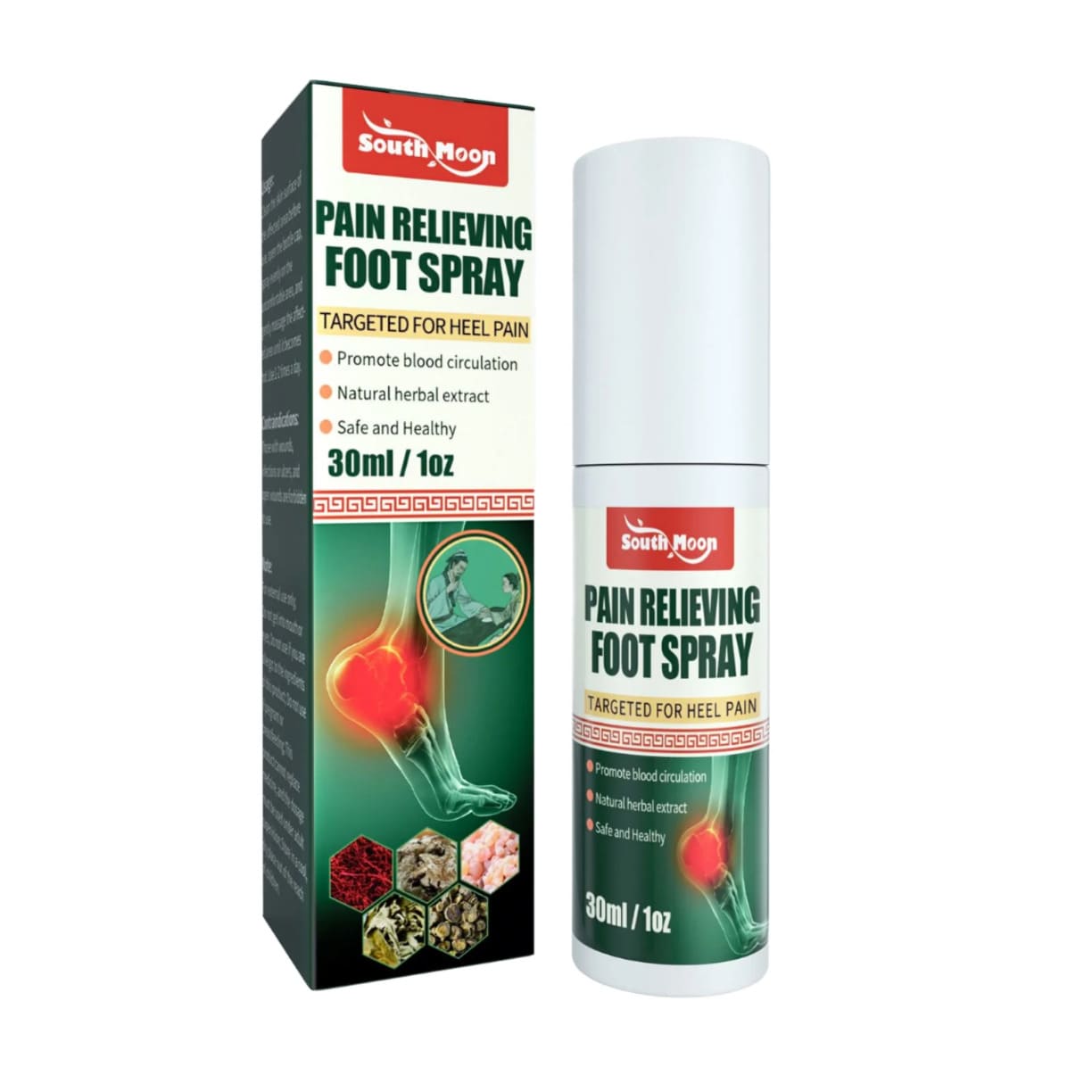 Sprej za ublažavanje bolova u peti i stopalima 30ml pakovanje proizvoda