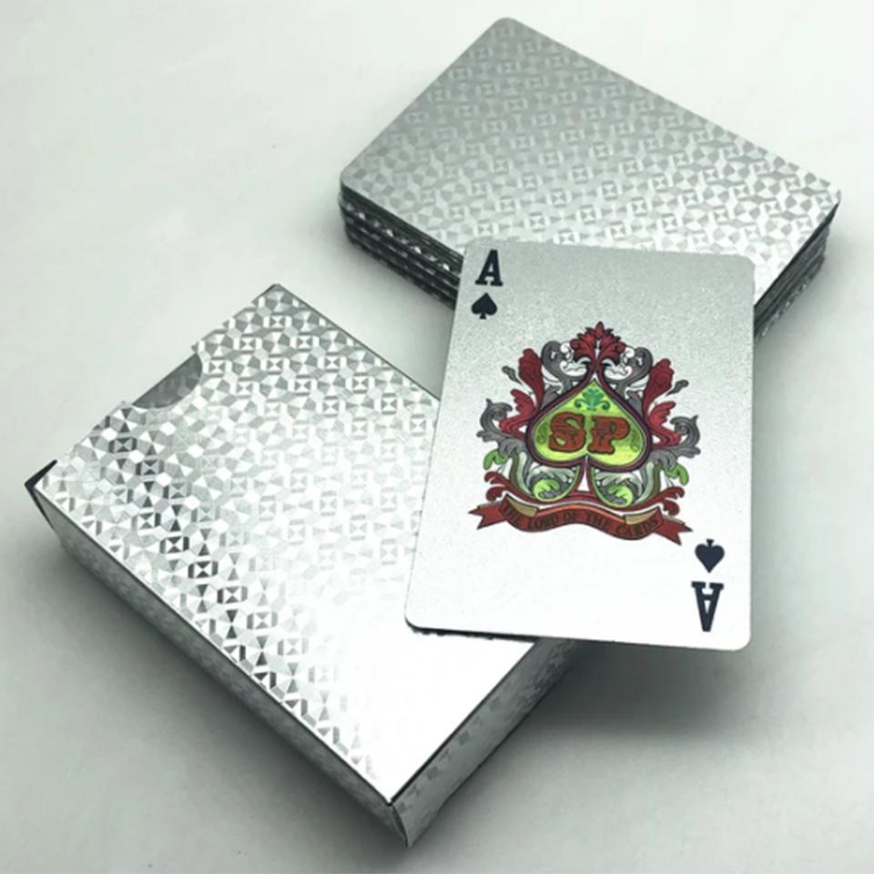 srebrne poker karte premium spil