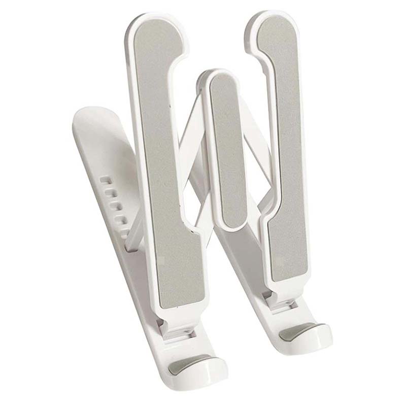 Beli podesivi stalak za laptop sa protivkliznim podlogama