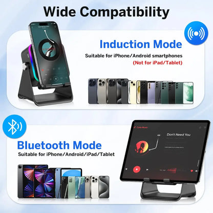 Siroka kompatibilnost stalka sa bluetooth zvucnikom za telefone i tablete