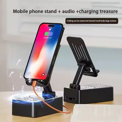 stalak za telefon sa zvucnikom i usb kablom za punjenje