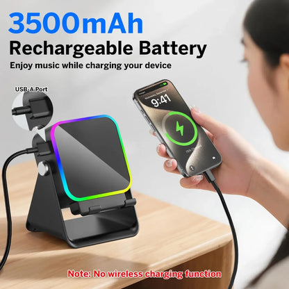 Stalak sa bluetooth zvucnikom i baterijom 3500mAh koji puni telefon preko USB porta