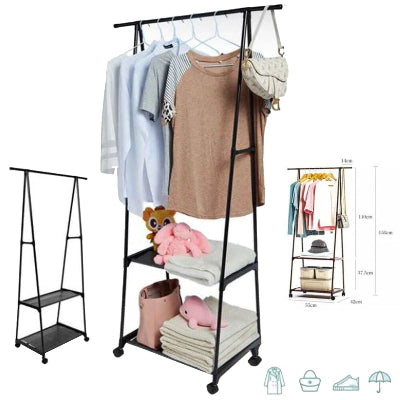 Stalak za Odecu sa Policama i Tockicima