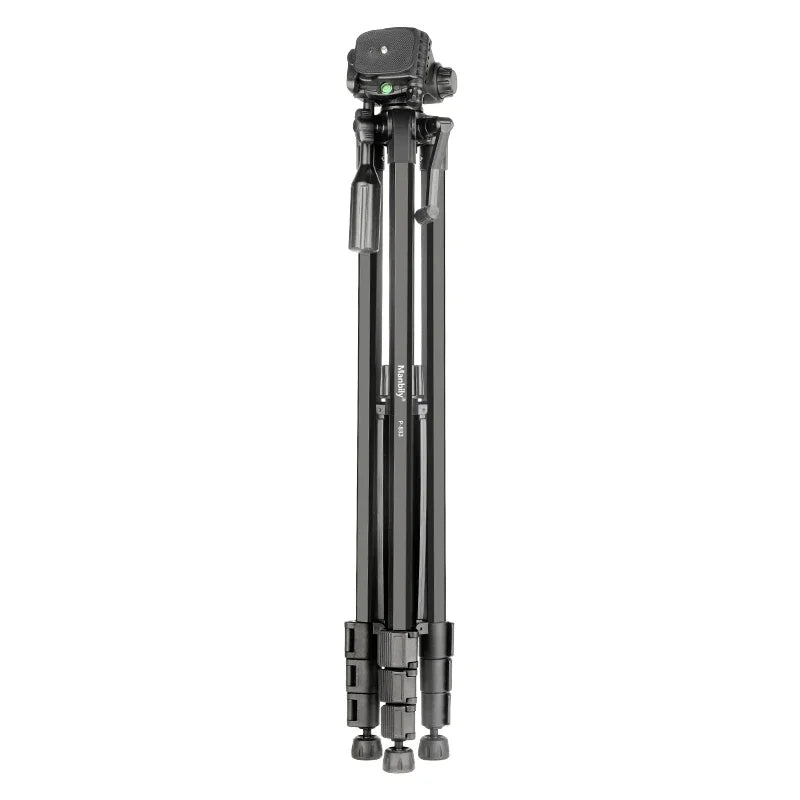 Sklopljen crni stativ za projektor kameru i fotoaparat